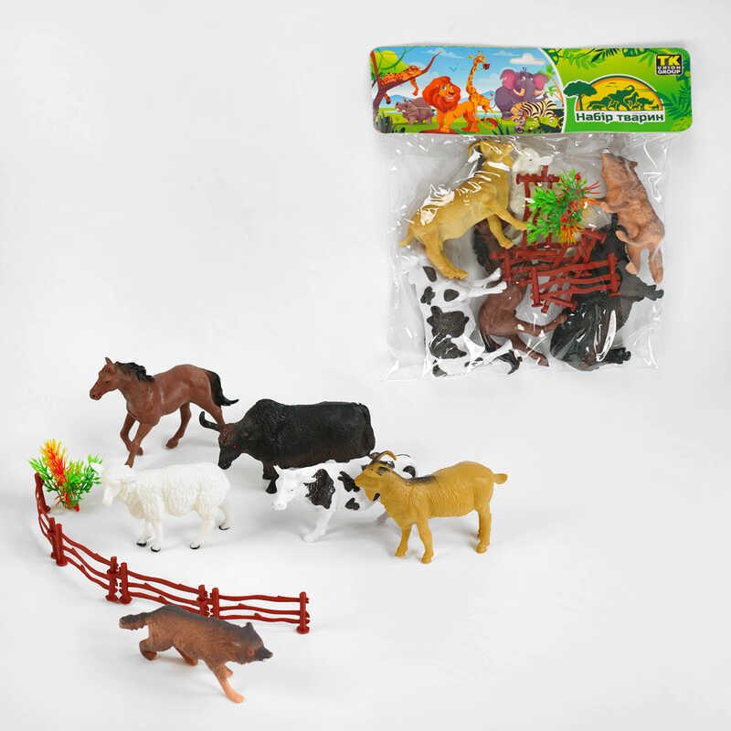 Набір тварин TK - 1698 (72) "TK Group", 6 фігурок, у пакеті
