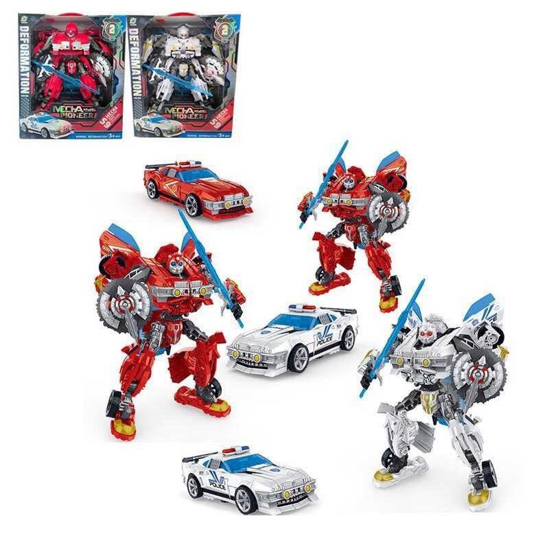 Трансформер 168-86 (24/2) 2 види, висота 24 см, пластикові колеса, шарнірні кінцівки, зброя, в коробці