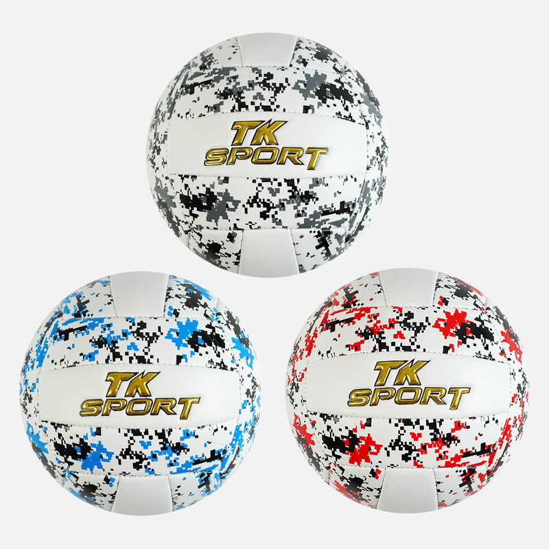 М`яч волейбольний C 60988 (60) "TK Sport" 3 види, матеріал м`який PVC, вага 280-300 грамів, розмір №5, ВИДАЄТЬСЯ ТІЛЬКИ МІКС ВИДІВ