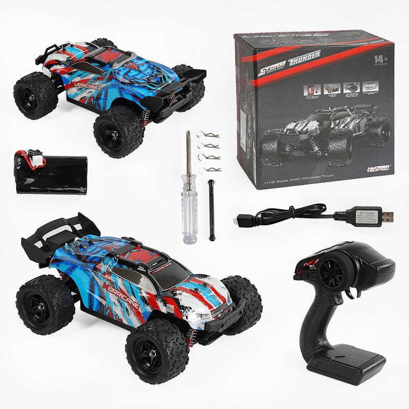 Машина на радіокеруванні HS 18321 (8) акумулятор 7.4 V, USB-кабель, пульт 2.4 G, протиударний корпус, гумові шини, швидкість до 36 км/г, в коробці