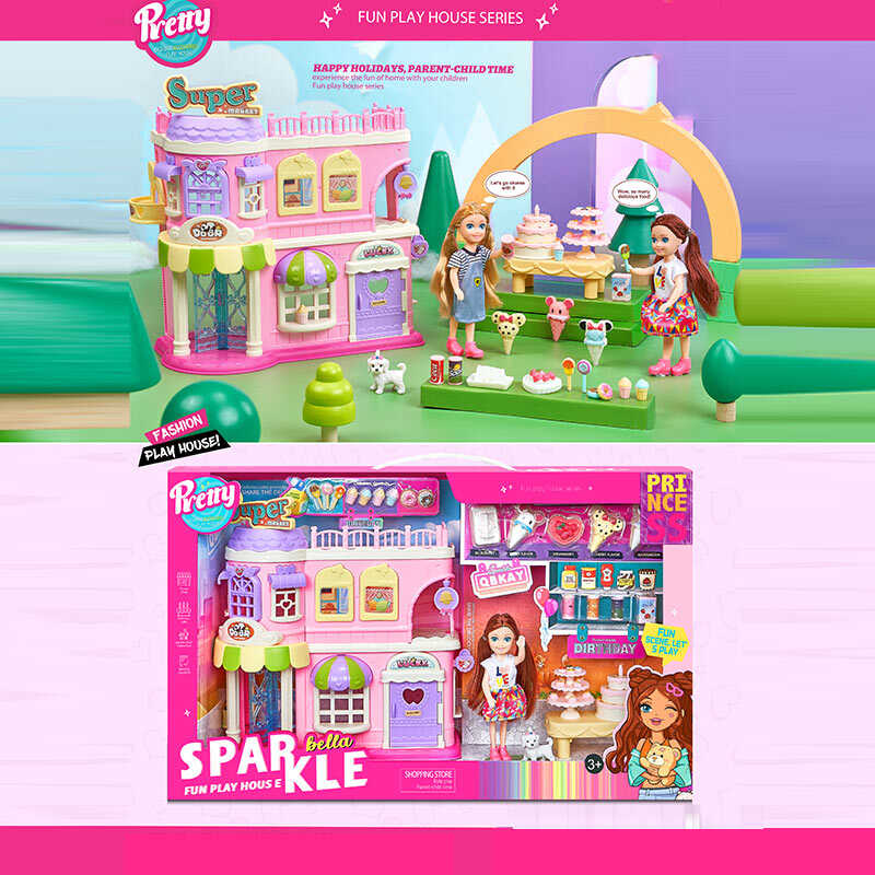 Будиночок з лялькою 7014 (8) меблі, аксесуари, в коробці