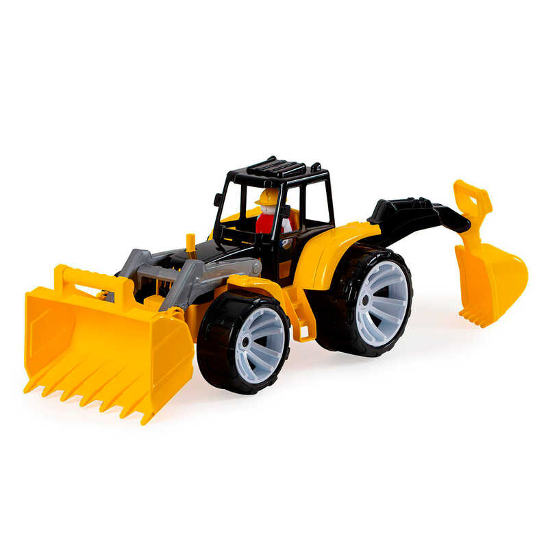 гр Трактор BAMS 2 ковші 007/17 чорна кабіна (8) "BAMSIC", в сітці