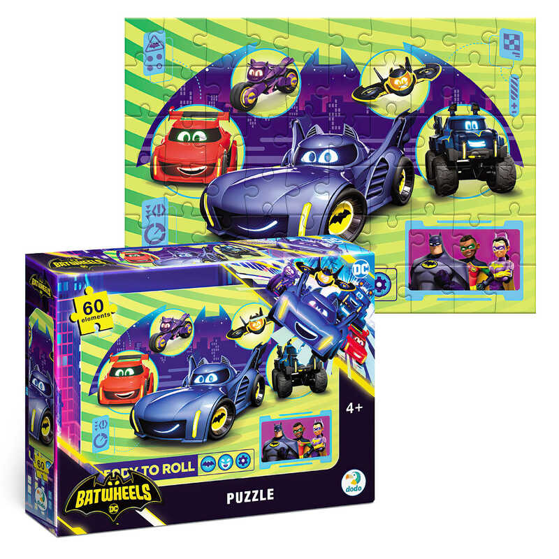 гр Пазл "Колеса просто хочуть розважитися" 200563 (72) "DoDo", 60 елементів,  в коробці
