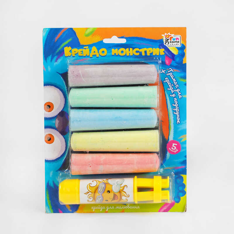 гр Крейда 78490 (64) "4FUN Game Club", 5 шт, кольорова, тримач, на листі