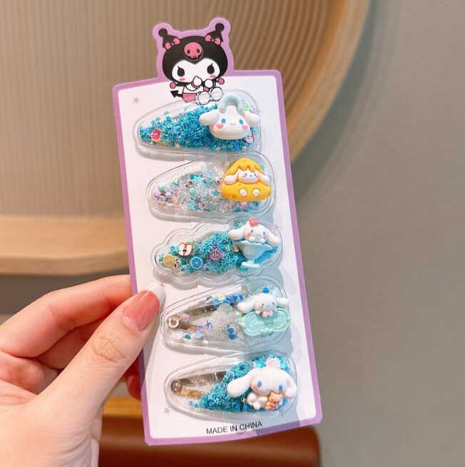 Набір шпильок для волосся C 73140 (1000) ЦІНА ЗА 1 ЛИСТ, герой, 5 штук, в пакеті