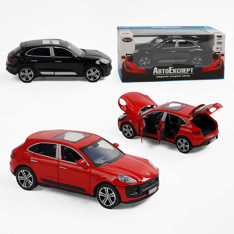 Машинка 15506 (48/2) "Авто Експерт" 2 види,  металопластик, 1:32, звук, світло, інерція, відкриваються двері, в коробці