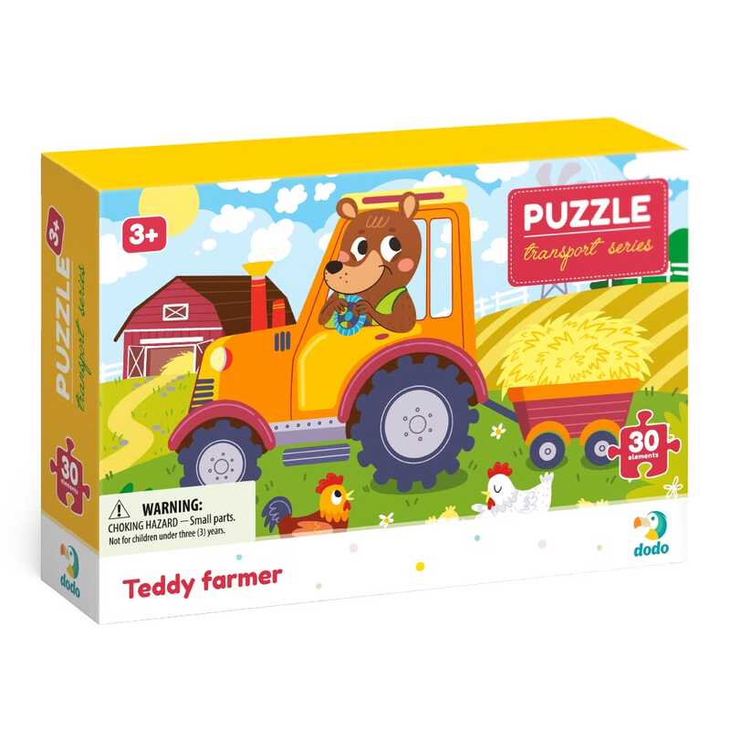 гр Пазли картонні (3-4 роки) 30 ел. "Ведмедик-тракторист" 300371 (36) "Dodo"