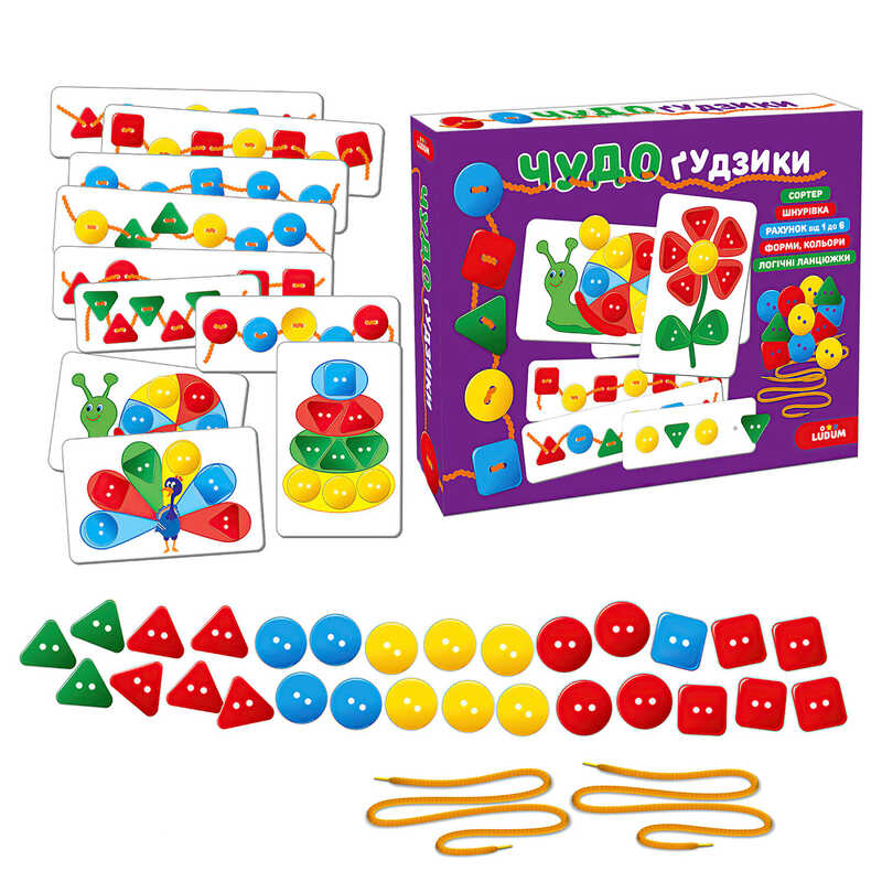 гр Гра настільна ME5032-13 "ЧУДОгудзики" (17) "Ludum", в коробці