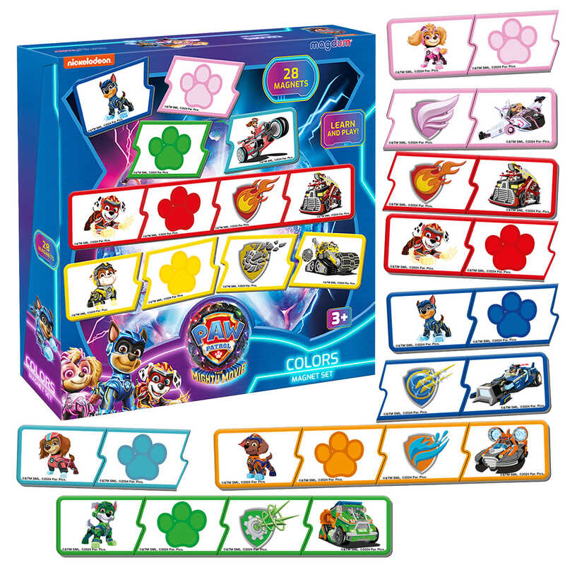 гр Набір магнітів ML 4034-21 "Щенячий патруль.Кольори" (24) "Magdum"
