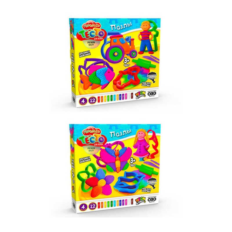 гр Набір для творчості "Тісто для ліпки Master Do"" TMD-11-01U,02U(6) "Danko Toys"