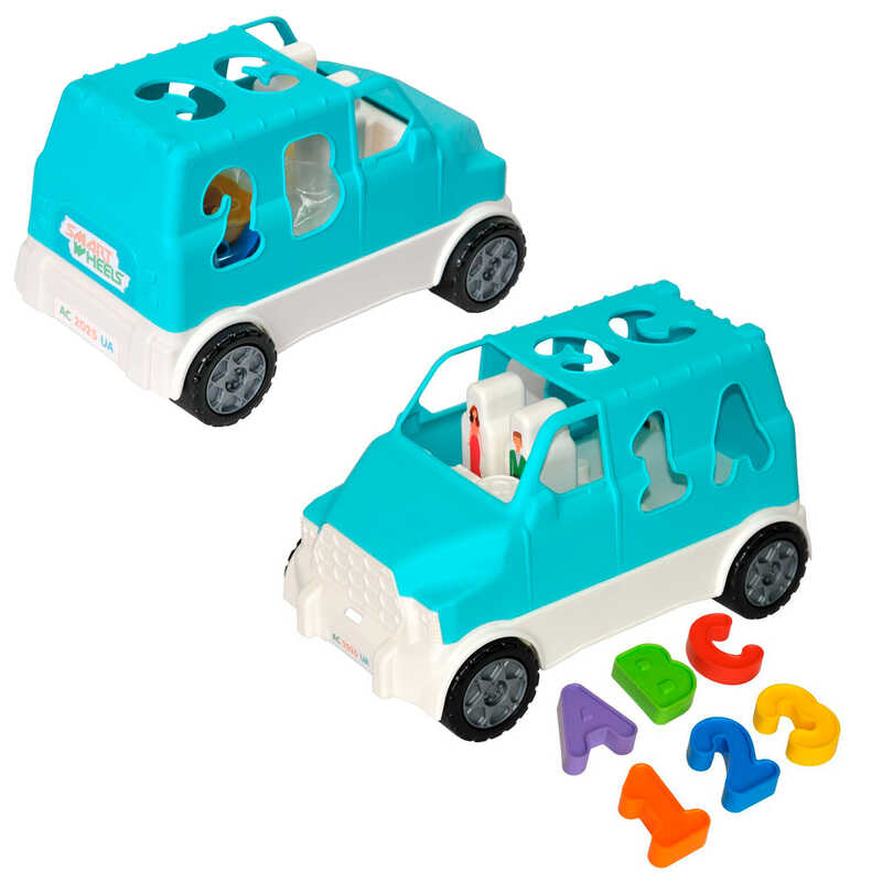 гр Авто "Smart wheels" сортер 6 ел. (бірюзовий) 40062 (14)  "Tigres"