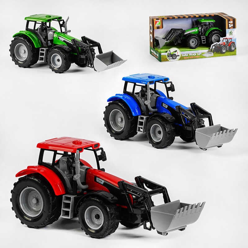 Трактор 550-2 J (36) 3 кольори, інерція, у коробці, ВИДАЄТЬСЯ ТІЛЬКИ МІКС ВИДІВ