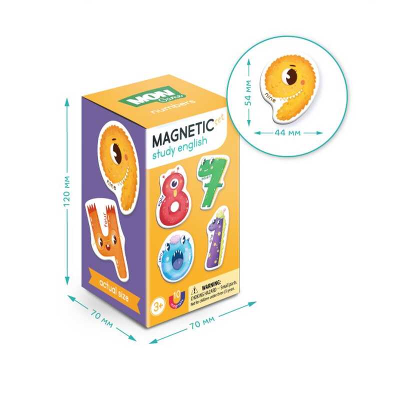 гр Магнітні цифри 200204 (24) 10 елементів, "Dodo"