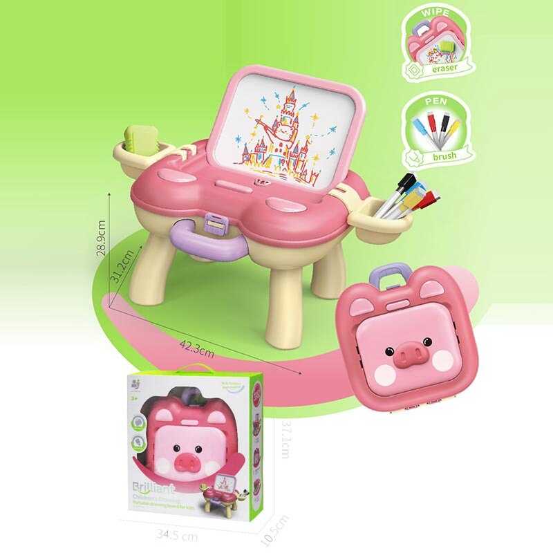 Дошка для малювання 899-90 Y (20) розкладна конструкція, мініальбом, 4 маркери “пиши-витирай”, в коробці