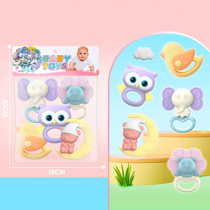 Набір брязкалець 031 (144/2) 5 штук, прорізувач, в пакеті