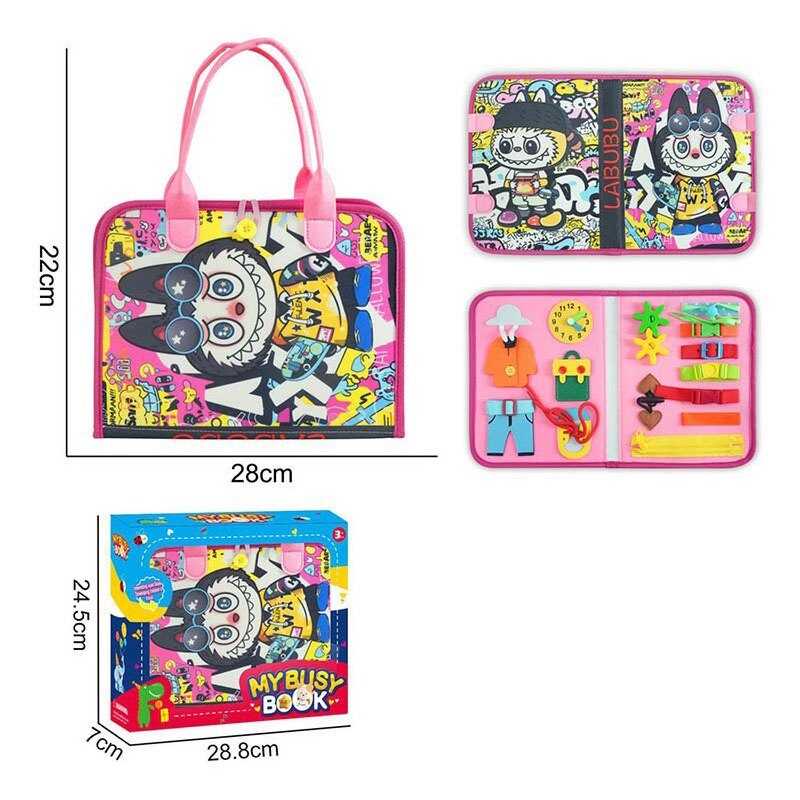 Логічна папка 25104 A (48/2) герой, фетр, ремінці, рухомі шестерні, годинник, шнурівка, одяг, в коробці