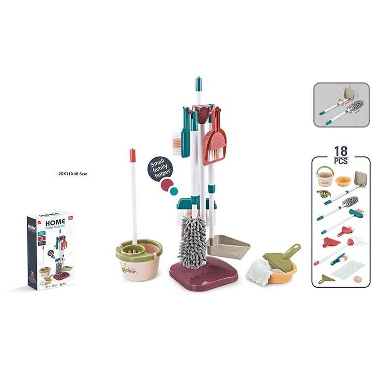 Набір для прибирання 667-59 (18) стійка під прилади, 18 елементів, в коробці