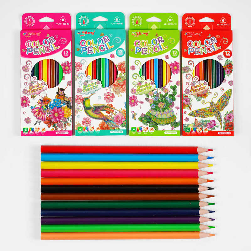 Олівці C 61931 (240) 4 види, 12 кольорів, в коробці, ВИДАЄТЬСЯ ТІЛЬКИ МІКС ВИДІВ