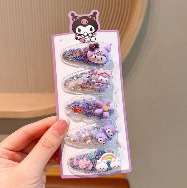 Набір шпильок для волосся C 73141 (1000) ЦІНА ЗА 1 ЛИСТ,  герой, 5 штук, в пакеті