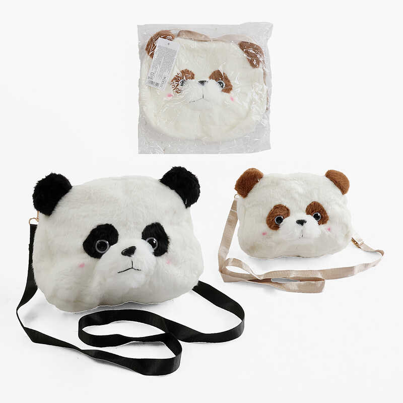 Сумочка M 18552 (300) 2 види, "Панда", регульований ремінець, 1 відділення, в пакеті