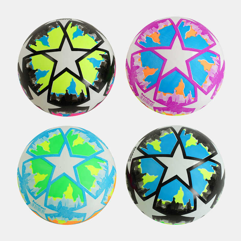 М`яч гумовий C 56278 (400) 4 види, вага 75 грамів, ВИДАЄТЬСЯ ТІЛЬКИ МІКС ВИДІВ