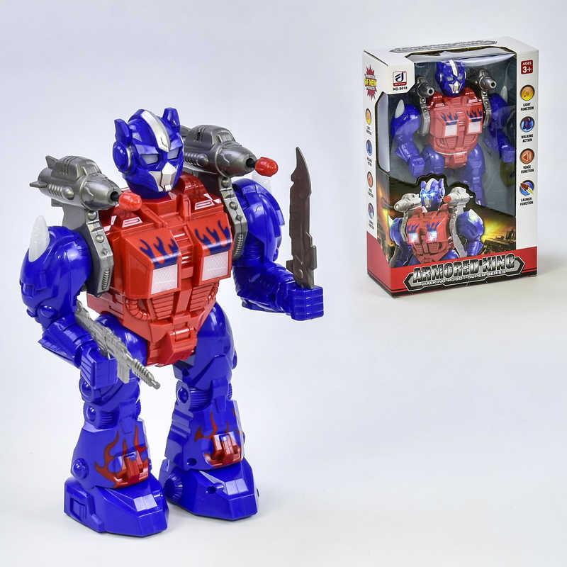 Робот 6018 (36) світлові та звукові ефекти, стріляє, в коробці