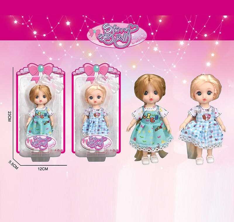 Лялька SK 096 B (144/2) 2 види, висота: 16 см, імітація скляних очей, шарнірні суглоби, на листі