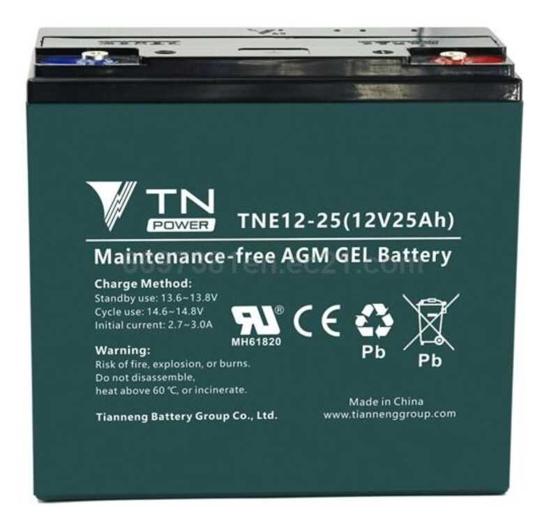 Акумулятор на електричний мопед TN-01220 (6) напруга 12V20Ah, свинцево-кислотний