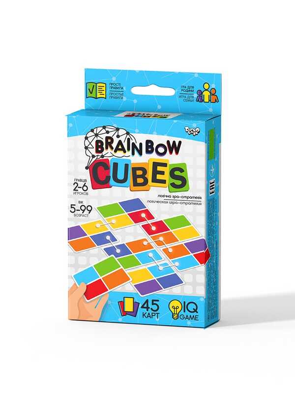 гр Розважальна настільна гра "Brainbow CUBES" G-BRC-01-01 (32) "Danko Toys", опис укр\рос мовами