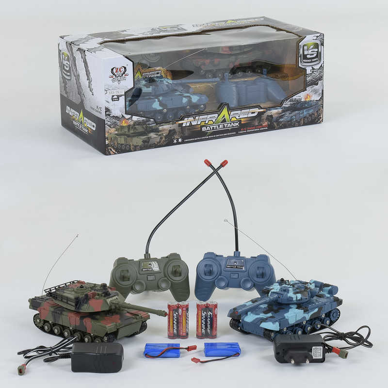 Танковий бій 333 - ТК 11 (24) радіоуправління, акумулятор 3.6V, світло, звук, в коробці