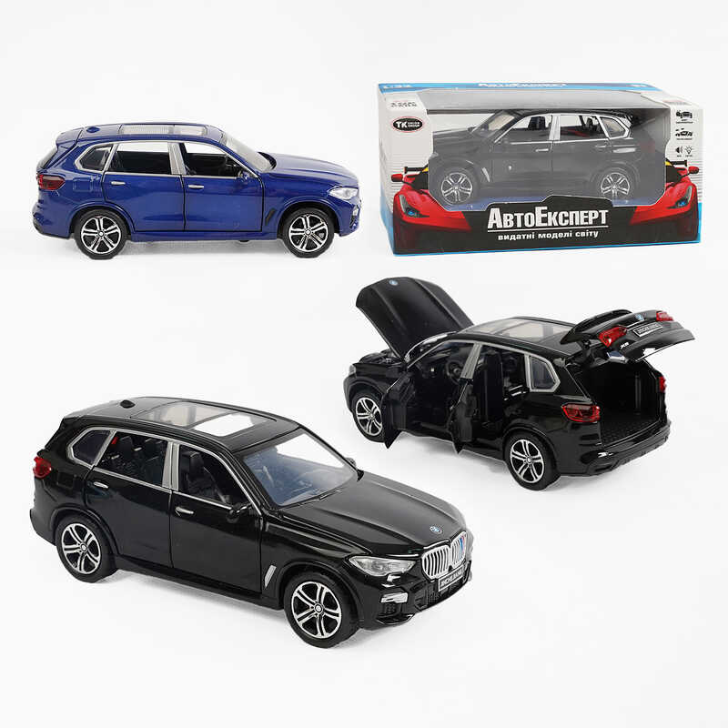 Машинка 36299 (48/2) "Авто Експерт" 2 види, металопластик, 1:32, звук, світло, інерція, відкриваються двері, в коробці