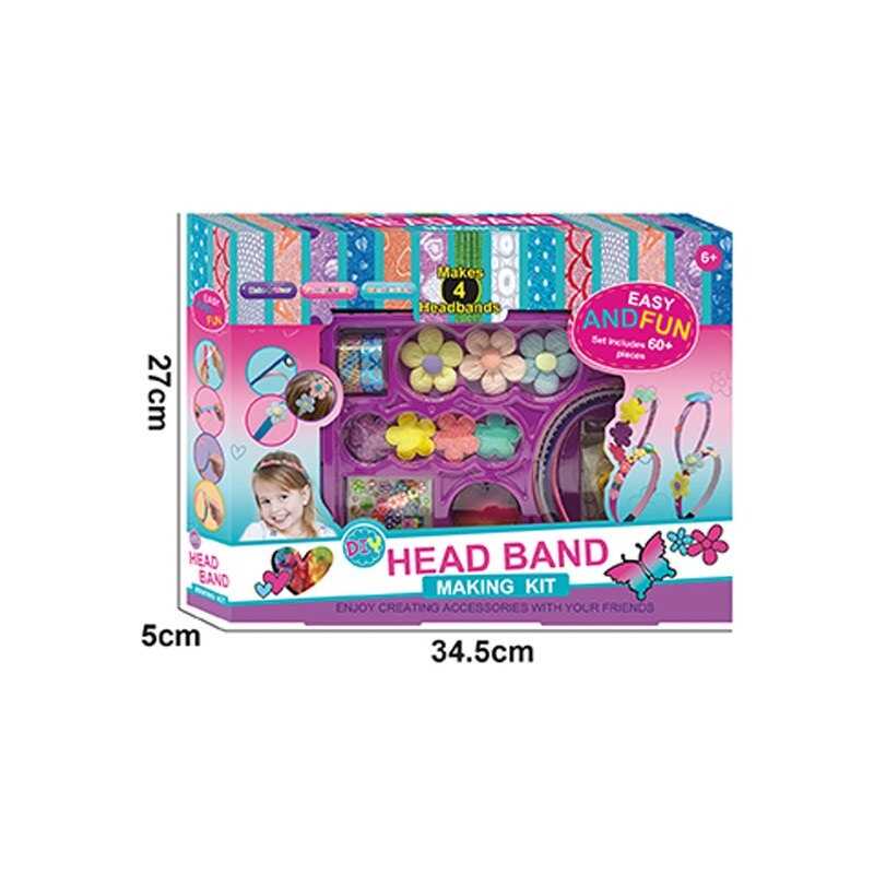 Створи прикрасу 7004 (48/2) обруч, прикраси, блискітки,  клей, скотч, в коробці