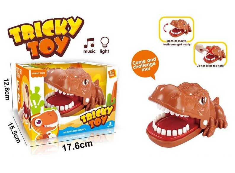 Зубастик 2021-163 (48/2) “Динозавр”, звук, в коробці