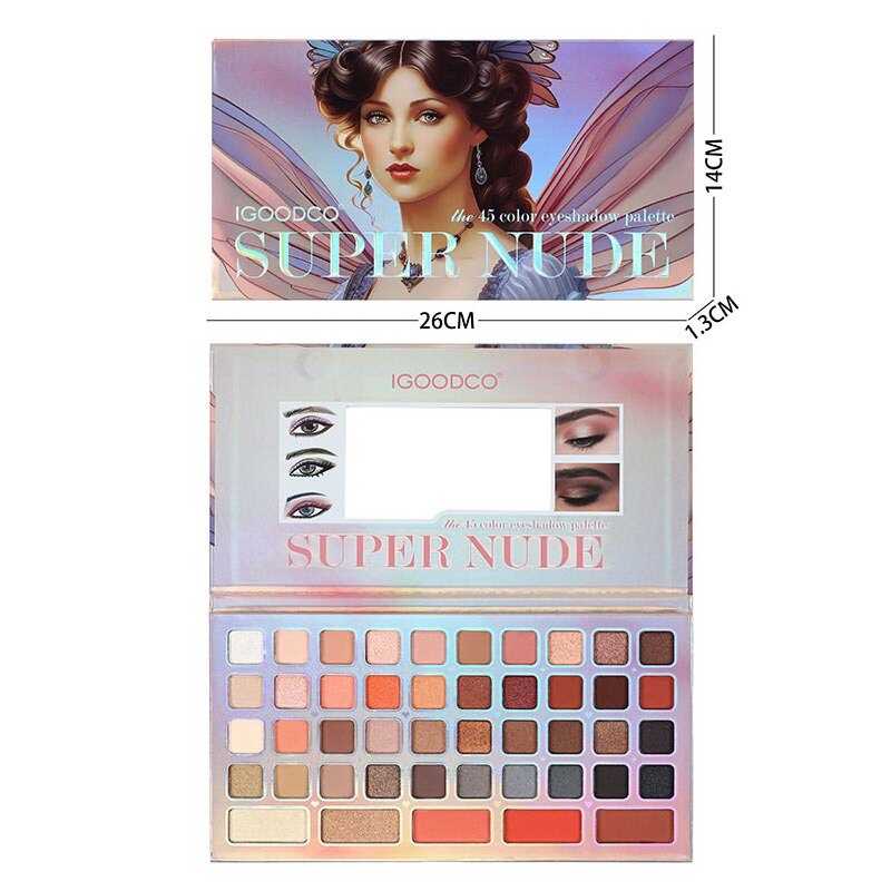 Косметика IG 3033 (144/12) 40 кольорів тіней, рум’яна, контуринг, дзеркальце, в коробці