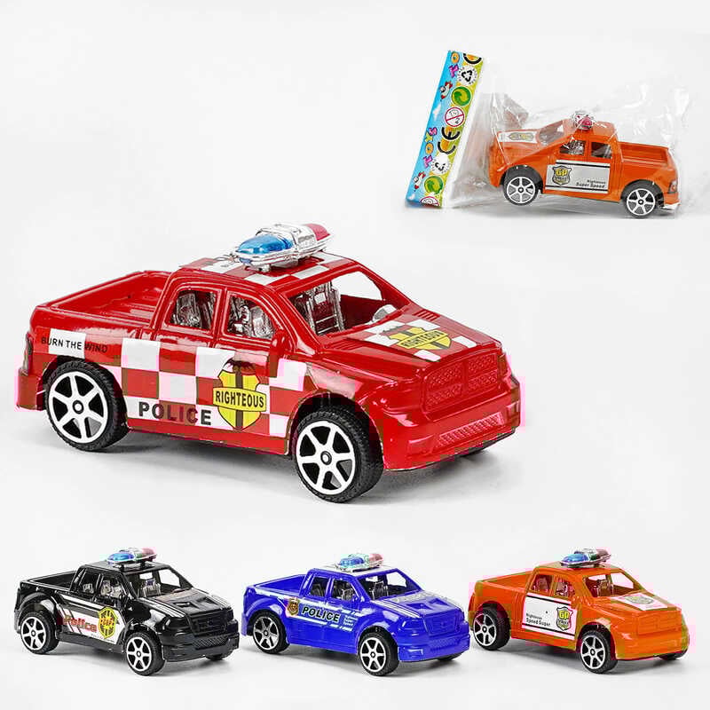 Машинка 168 (1440/2) "Поліційні машини", 4 види, в пакеті