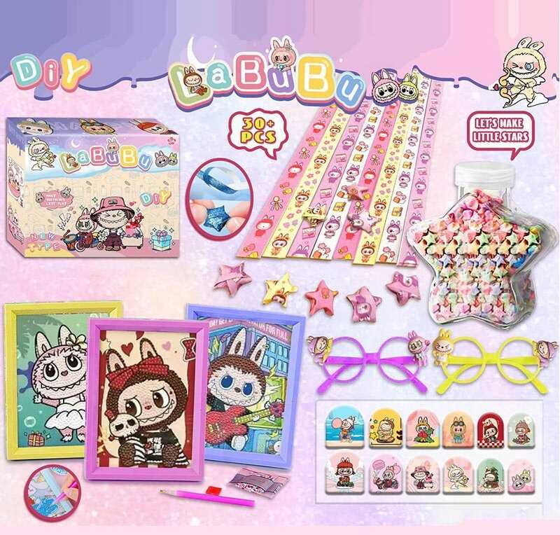 Алмазна мозаїка L 5343 (120/2) герой, 13,5х18 см, окуляри, стрічки для оригамі, в коробці, ВИДАЄТЬСЯ ТІЛЬКИ МІКС ВИДІВ