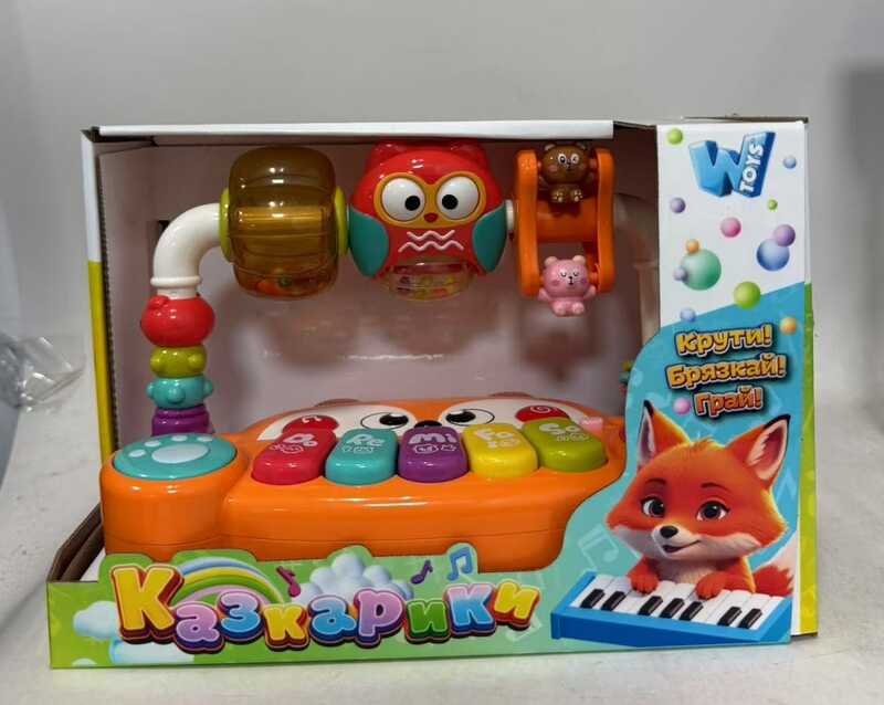 Музичний центр "Казкарики" 83339 (36) "WToys", ОЗВУЧ УКРАЇНСЬКОЮ МОВОЮ, підсвічування, пісні, казки, в коробці