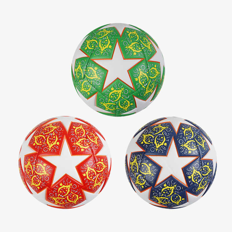 М'яч футбольний C 63400 (60) 3 види, вага 400-420 грамів, матеріал PU, балон гумовий з ниткою, ВИДАЄТЬСЯ ТІЛЬКИ МІКС ВИДІВ