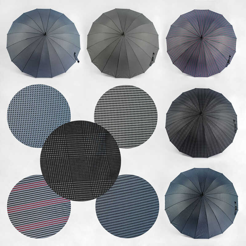 Парасолька C 55058 (48) 5 видів, напівавтомат, d=115 см, в пакеті, ВИДАЄТЬСЯ ТІЛЬКИ МІКС ВИДІВ