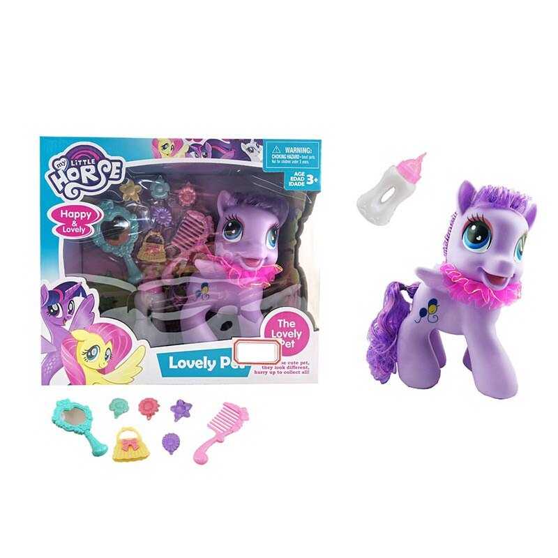 Поні SM 1278 A15 (36/2) звук, мелодія, підсвічування, гребінець, пляшечка, аксесуари, в коробці