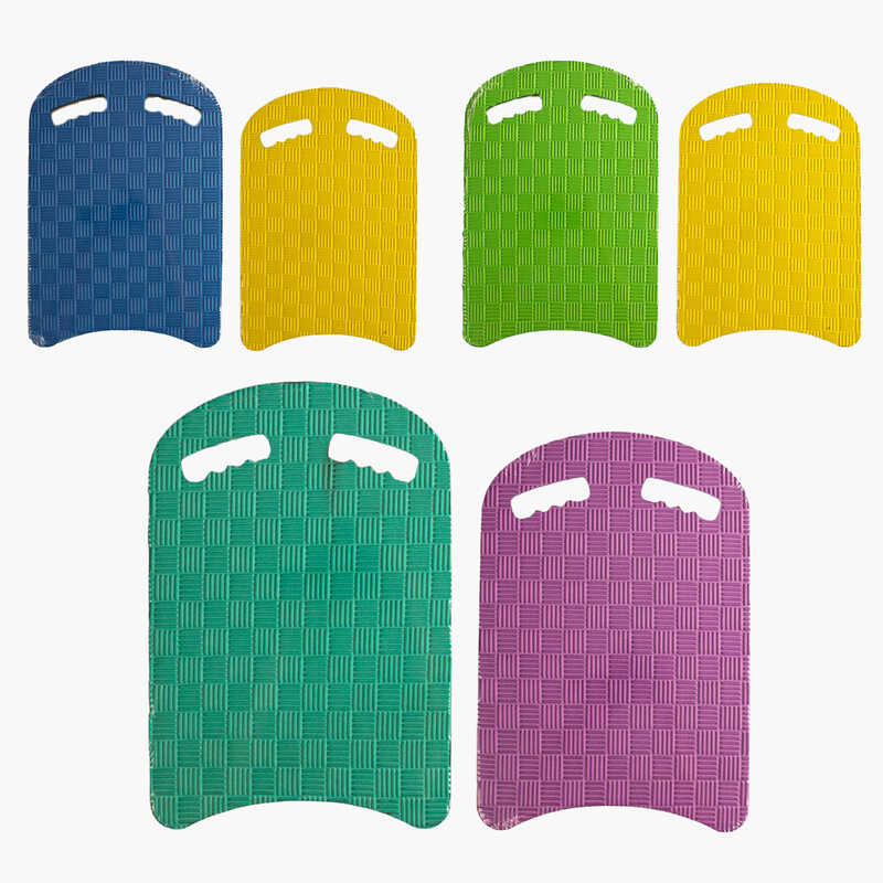 гр Дошка для плавання Д 21385 (1) три кольори, розмір 40х27 см, 2 отвори для рук, у плівці, ВИДАЄТЬСЯ МІКС ВИДІВ