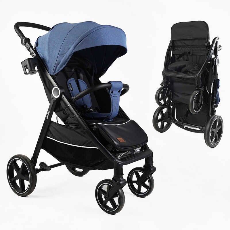 Візок прогулянковий дитячий "JOY" Sevillia S-64600 (1) рама алюмінієва, футкавер, підсклянник, дощовик, в коробці