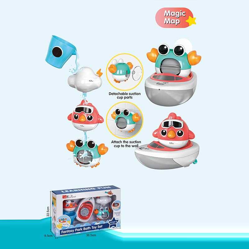 Гра для ванни 35595 (24) присоски, кухлик, в коробці