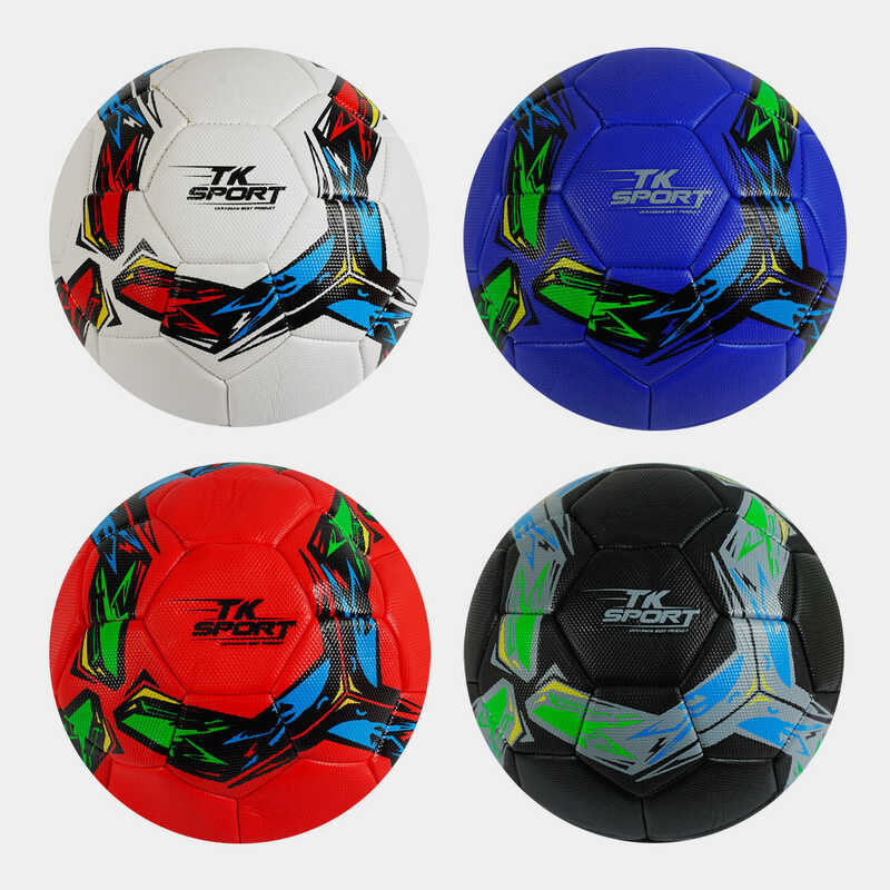 М'яч Футбольний C 40210 (60) розмір №5 - 4 види, матеріал м'який PVC, 330-350 грамів, гумовий балон, ВИДАЄТЬСЯ ТІЛЬКИ МІКС ВИДІВ