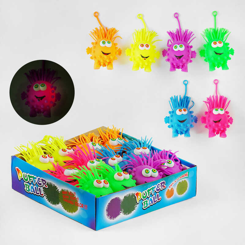 Гра антистрес М 48725 (30) ЦІНА ЗА 12 ШТУК В БЛОЦІ, монстрики, підсвічування