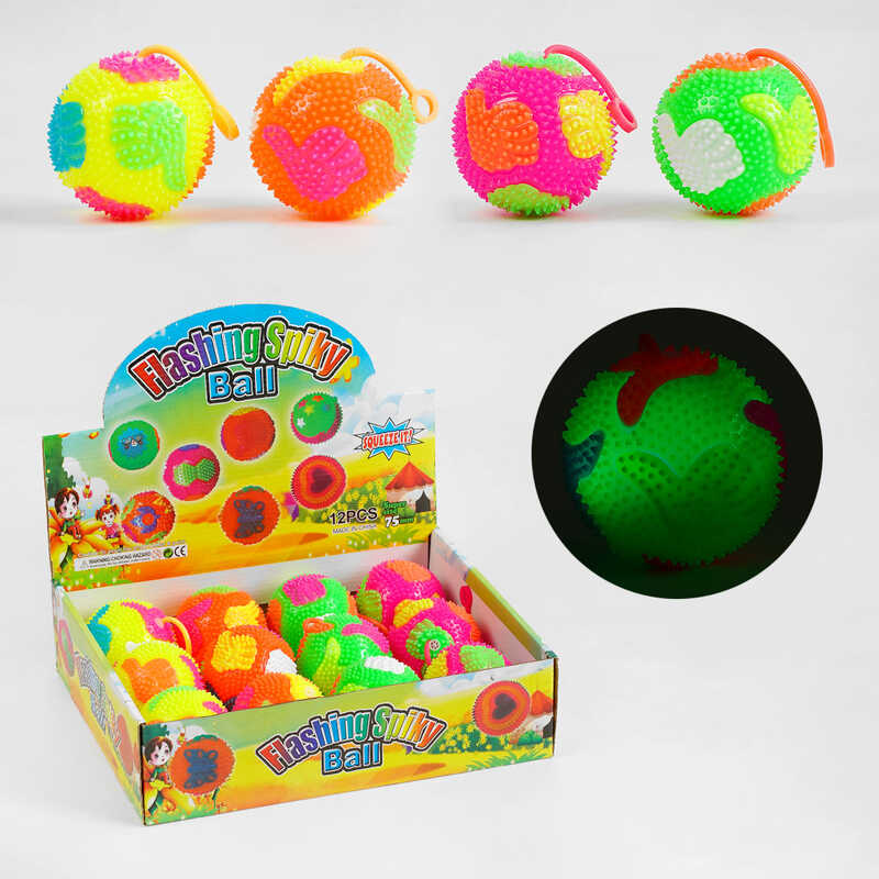 М`яч стрибун C 60494 (24) "Лайк", світло, пискавка, ЦІНА ЗА 12 ШТУК В БЛОЦІ