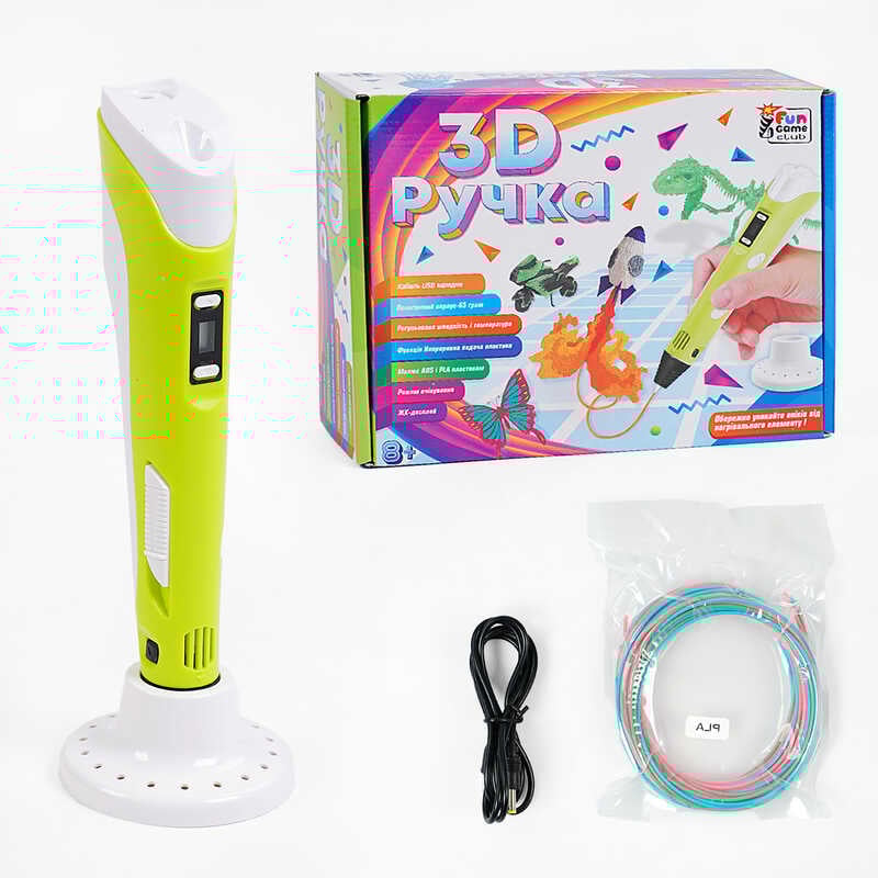 гр Ручка 3D 36182 (12/2) "4FUN Game Club", USB-кабель живлення, в коробці