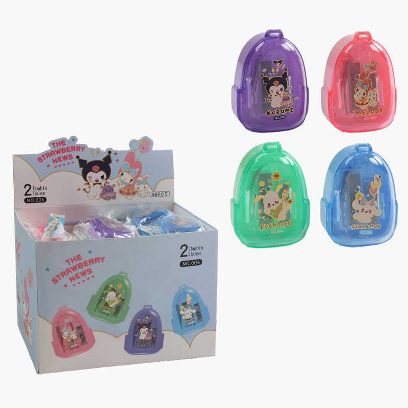 Стругачка C 36925 (30) ЦІНА ЗА 48 ШТУК В БЛОЦІ, герой, в коробці