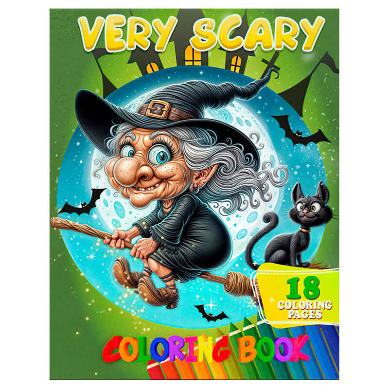 гр Розмальовка 18 кольорових малюнків "Very Scary" 9789655322866 (50) "Jumbi"
