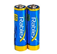 Батарейки «RABLEX», ціна за 2 шт, пальчик, кульок, сольова, "AA" , 1.5 V